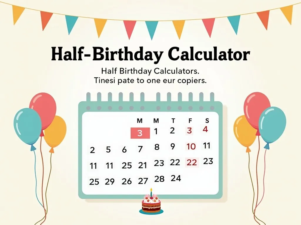 Half Birthday Calculator