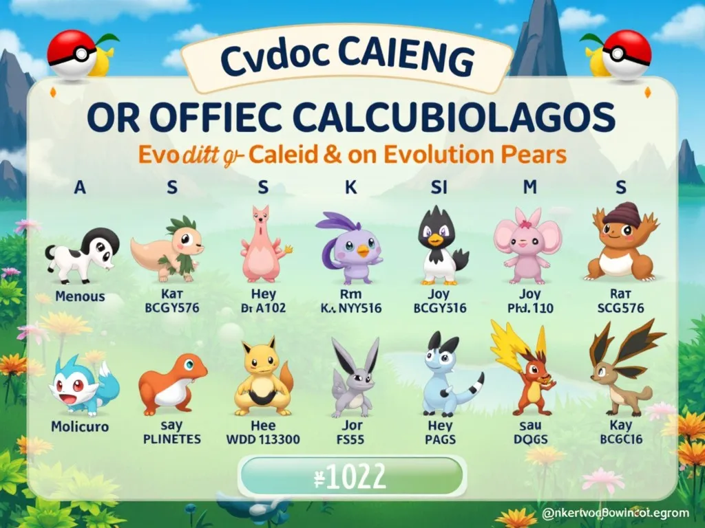 Pokemon Go Evolution Calculator